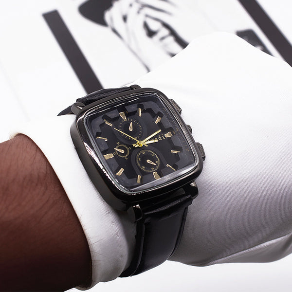 Juego de Relojes para Hombre Estilo Empresarial con Caja de Dos Piezas