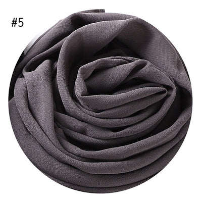 Pañuelo de Gasa Perlada en Colores Sólidos - Cobertura Elegante Monocromática - Image 9