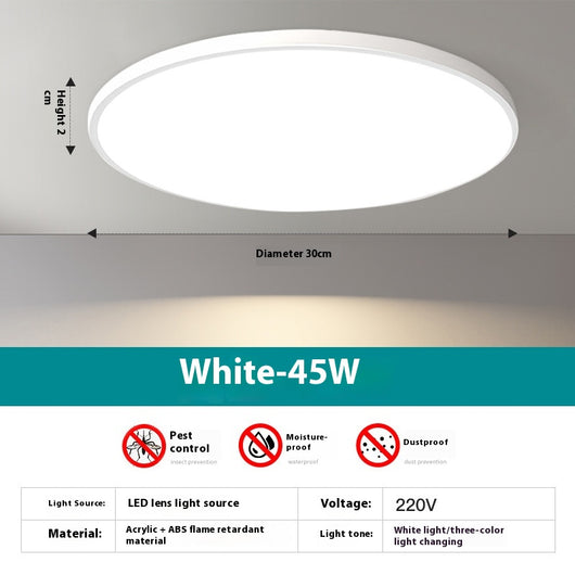 Lámpara de Techo LED Ultrafina Redonda para Sala - Image 4