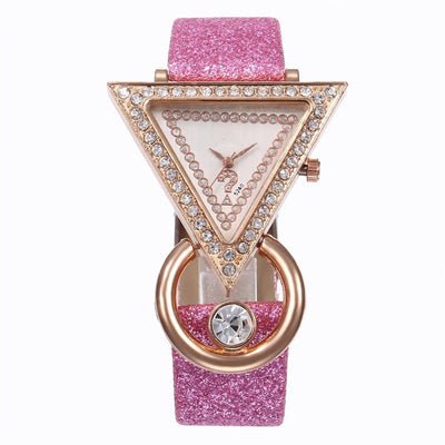 Reloj de Mujer con Dial Triangular y Diamantes Engarzados - Image 3