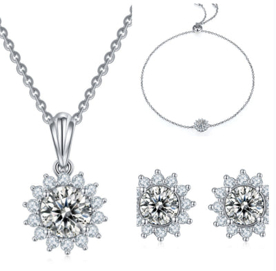 Conjunto de Plata 925 - Collar, Aretes y Pulsera - Image 6