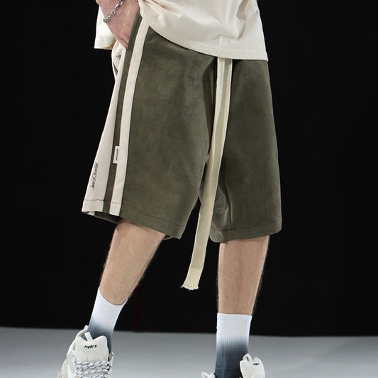 Shorts Deportivos Suede Sueltos para Niños - Estilo Trendy