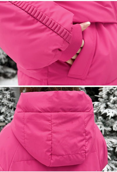 Abrigo Largo de Algodón para Mujer con Capucha - Diseño Relajado y Versátil - Image 14