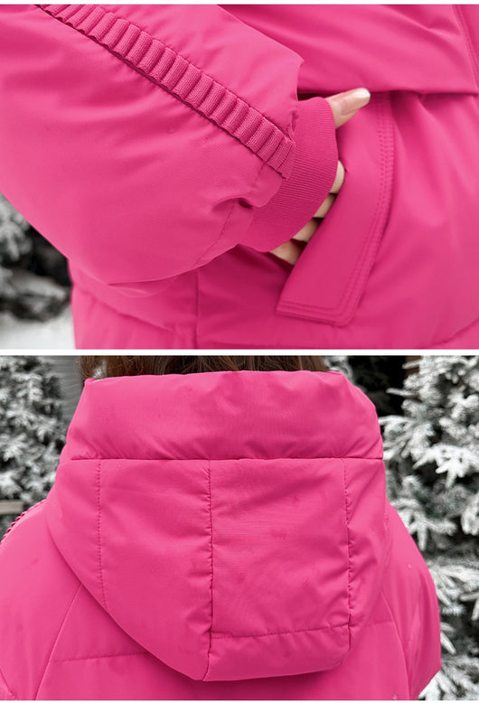 Abrigo Largo de Algodón para Mujer con Capucha - Diseño Relajado y Versátil - Image 14