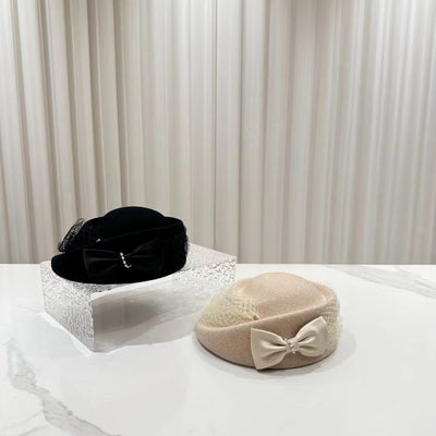 Sombrero Tipo Billycock Lana Otoño Invierno Estilo Hepburn Mujer Francés - Image 13