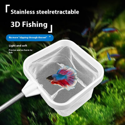Red de Pesca Retráctil de Acero Inoxidable con Sonido Estéreo
