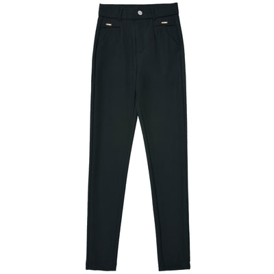 Pantalones Casuales Coreanos Cintura Alta Elásticos Ajustados Efecto Adelgazante - Image 5