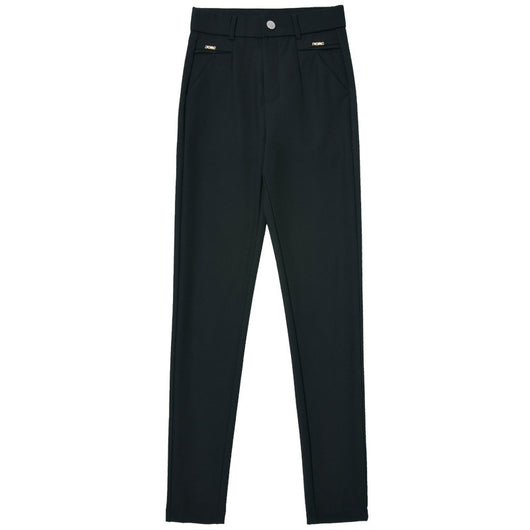 Pantalones Casuales Coreanos Cintura Alta Elásticos Ajustados Efecto Adelgazante - Image 5