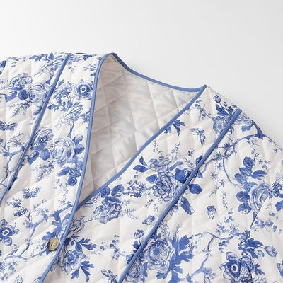 Chaqueta de Algodón Estampada Suelta y Ligera - Image 24