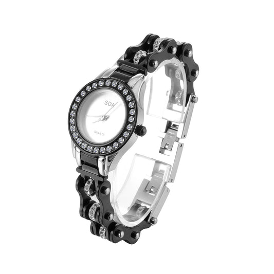 Reloj de Cuarzo para Mujer con Cadena de Eslabones Creativo
