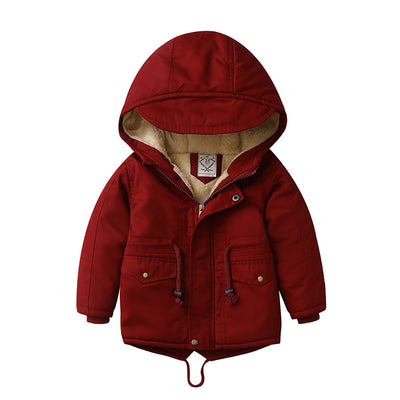 Abrigo de Invierno para Niño con Mezcla de Cachemira - Estilo Europeo y Americano - Image 9