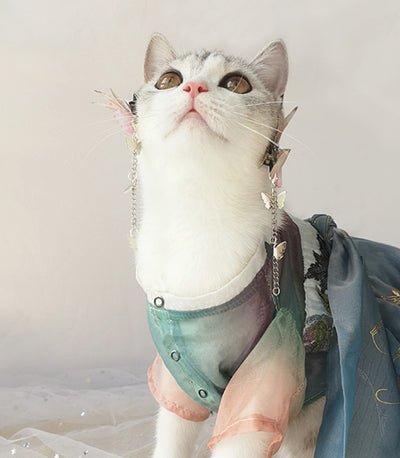 Ropa Hanfu Gato Primavera - Sección Delgada Anticaída - Image 2