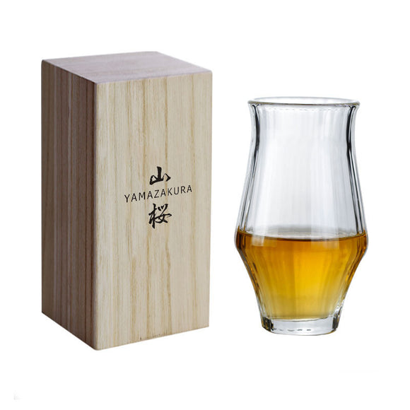 Vaso Retro para Whiskey con Patrón Geométrico Vertical
