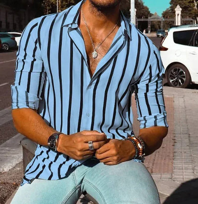 Camisa Manga Larga Casual Otoño para Hombre - Image 5