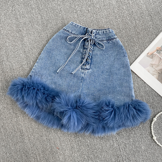Shorts de Mezclilla Vintage Desgastado con Efecto Envejecido