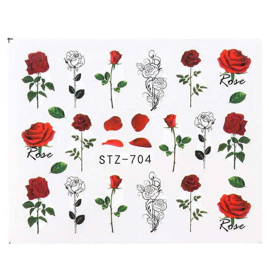 Pegatinas de Agua para Uñas Flores Tinta - Diseños Acuáticos - Image 4