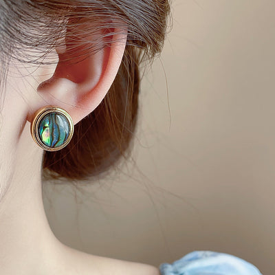Aretes de Aguja de Plata Dorada con Fritilaria - Image 8