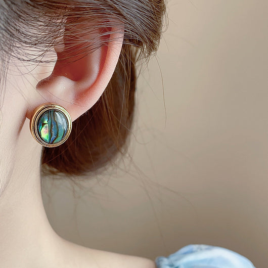 Aretes de Aguja de Plata Dorada con Fritilaria - Image 8