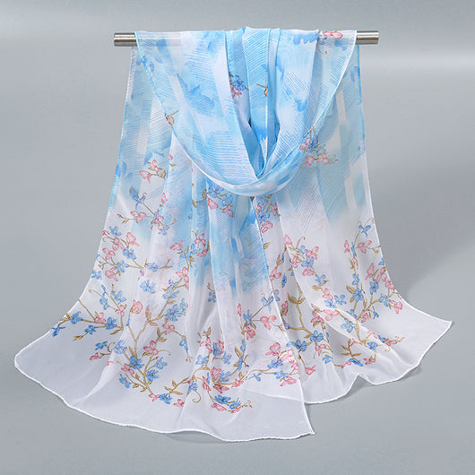 Pañuelo de Seda Chiffon Elegante para Mujer - Image 11