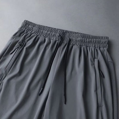 Pantalones Ice Silk Estilo Hong Kong para Hombre - Verano Ligero y Holgado - Image 4