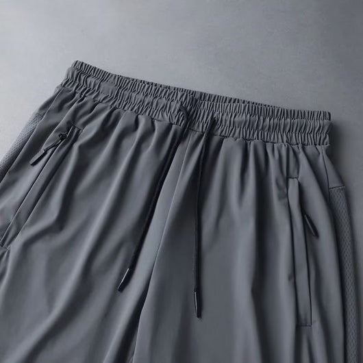 Pantalones Ice Silk Estilo Hong Kong para Hombre - Verano Ligero y Holgado - Image 4