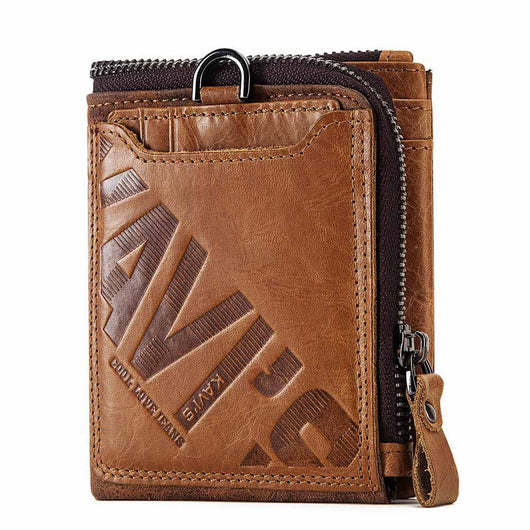 Billetera de Cuero Retro Crazy Cow para Hombre - Image 5