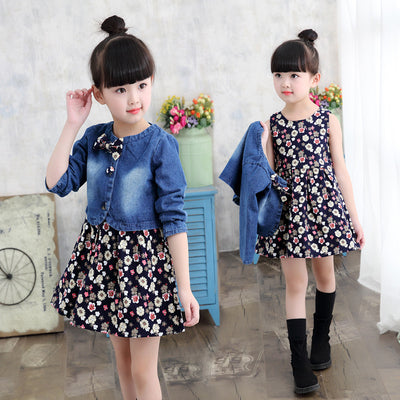 Conjunto de Falda Floral de Dos Piezas para Niñas - Image 7