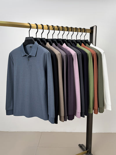 Camisa Polo Ejecutiva Manga Larga con Solapa - Image 28