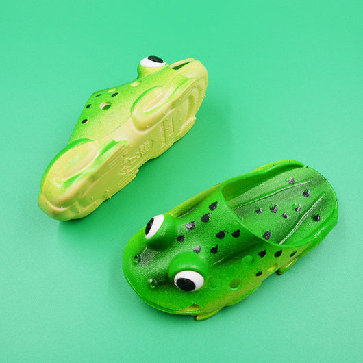 Pantuflas Antideslizantes para Niños - Diseño Rana Verano - Image 4