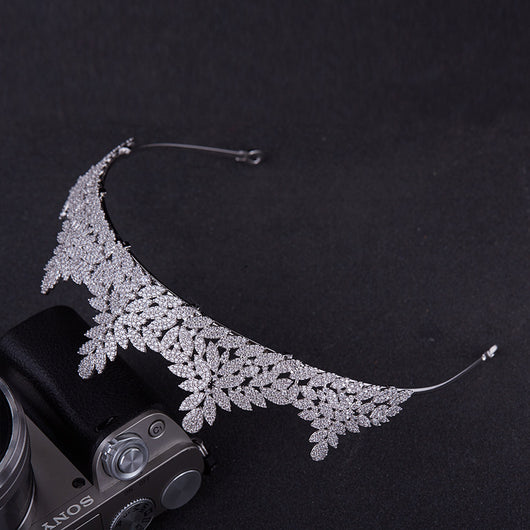 Tiara Nupcial Elegante - Accesorios para el Cabello de Novia Estilo Europeo - Image 4