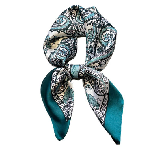 Pañuelo de Seda Estampado Vintage para Mujer - Image 5