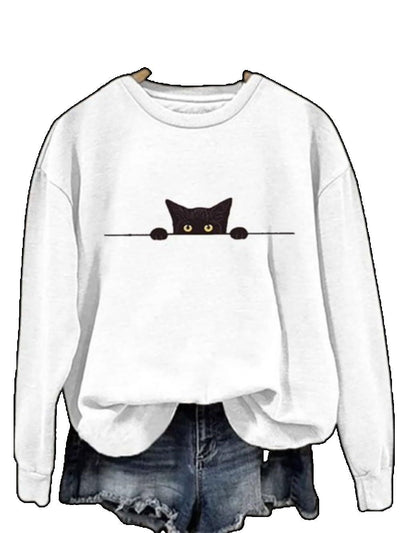 Blusa Suelta de Manga Larga con Diseño Estampado - Image 6