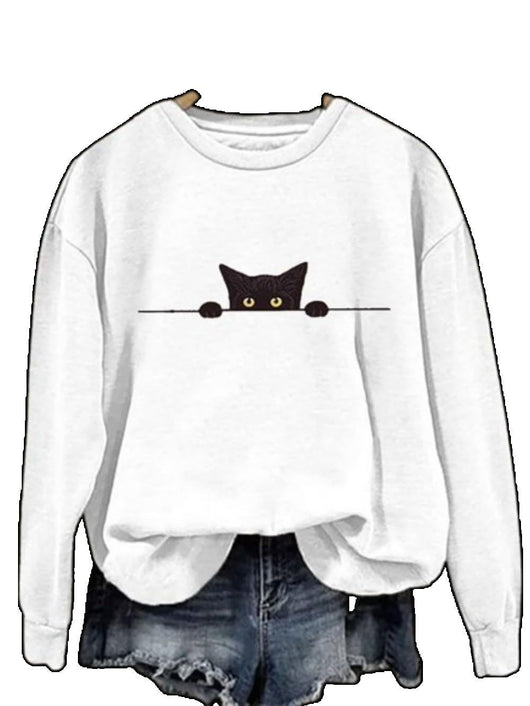 Blusa Suelta de Manga Larga con Diseño Estampado - Image 6
