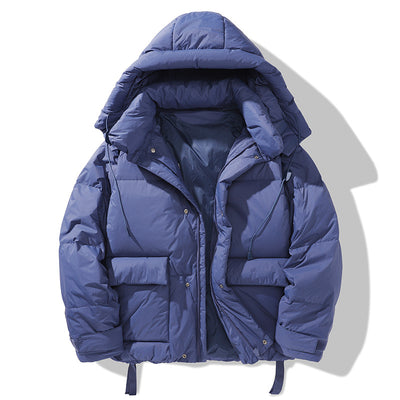 Chaqueta de Plumón Estilo Utilitario para Hombre Talla Grande - Image 11