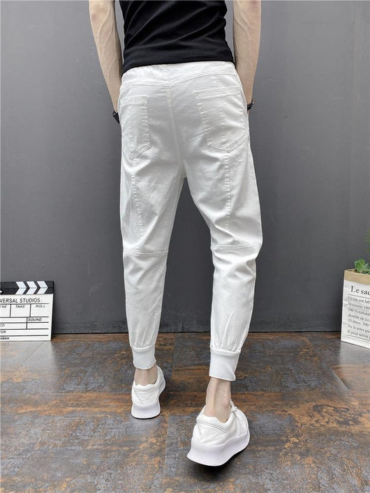 Pantalones Harem Tobilleros Ajustados de Cintura Elástica - Image 24