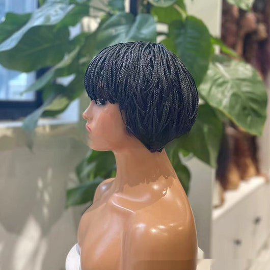 Peluca Trenza de Tres Cabos Corte Champiñón con Dreads - Image 11