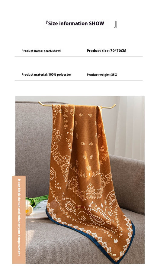 Pañuelo de Seda Emulada 70cm - Accesorio de Moda Versátil - Image 19