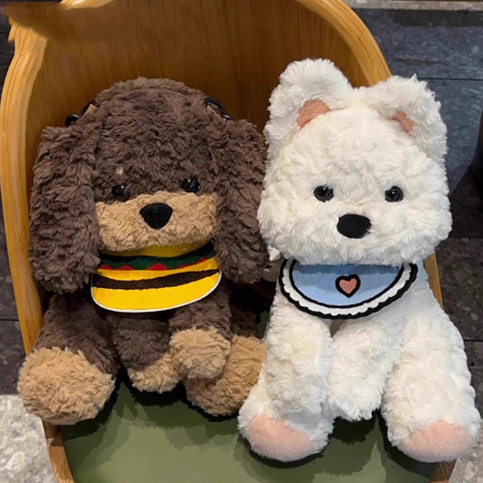 Mochila Peluche Perro Salchicha - Bolsa Infantil Adorable