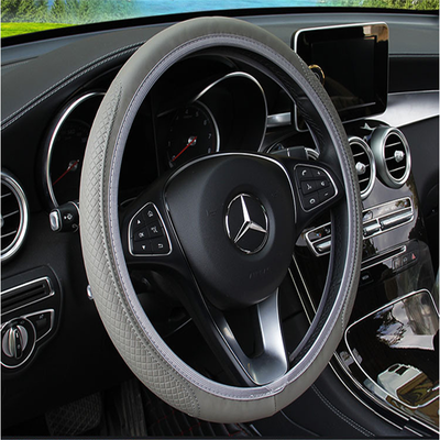 Funda de Volante de Cuero Fibra Doble Redonda - Image 10