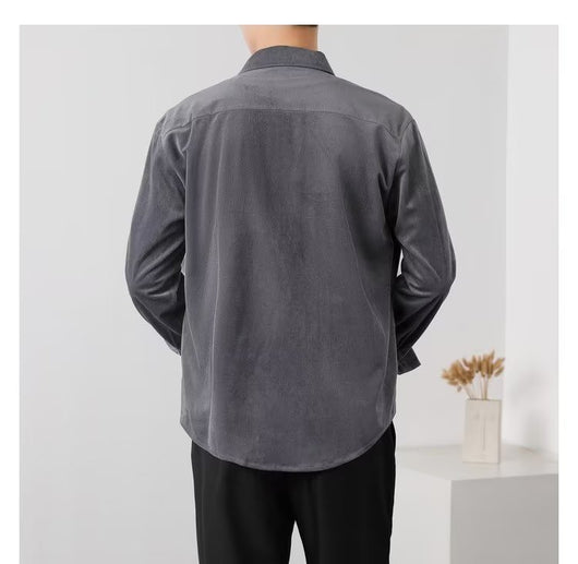 Camisa de Trabajo Vintage en Pana para Hombre - Image 19