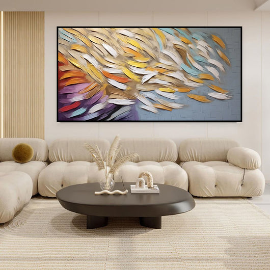 Cuadro Abstracto Moderno Óleo sobre Lienzo - Arte Contemporáneo sin Marco - Image 2