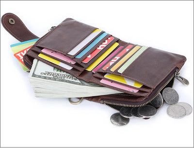 Bolsa de Cuero Genuino con Cierre de Hebilla - Estilo Casual y Versátil - Image 14