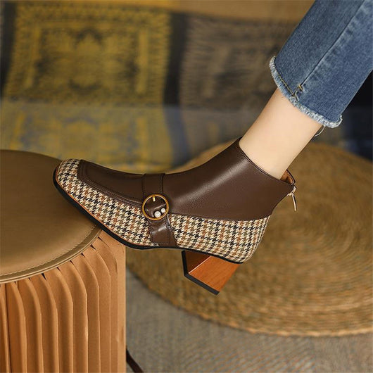 Botas de Cuero Tacón Alto Tallas Grandes para Mujer - Image 5