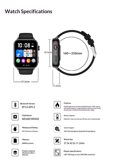 Pulsera Deportiva Inteligente con Bluetooth para Llamadas - Image 7