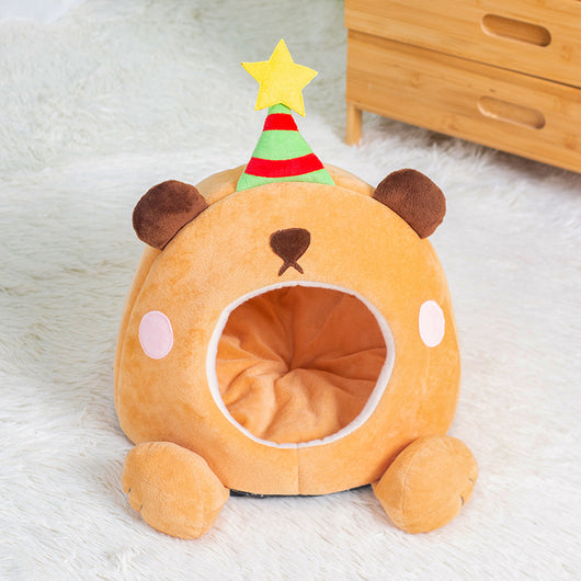 Cama Gato Estrella de la Suerte - Nido Cálido para Todas las Estaciones - Image 4