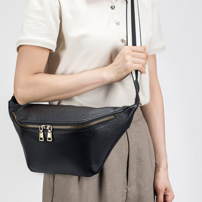 Bolso Mensajero de Cuero Genuino para Mujer - Gran Capacidad, Estilo Casual - Image 3