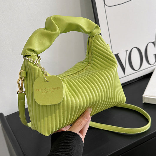 Bolsa Crossbody de Cuero PU con Pliegues Cloud - Elegante y Versátil - Image 3