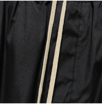 Shorts Harem Motociclista Negro con Bolsillos de Cierre para Hombre - Image 17