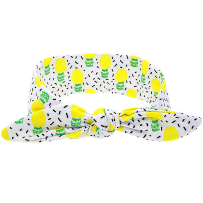 Two blue headbands with white polka dots and knotted bows, one adult-sized and one child-sized, for a matching set. - Image 8