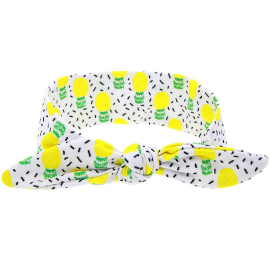 Two blue headbands with white polka dots and knotted bows, one adult-sized and one child-sized, for a matching set. - Image 8